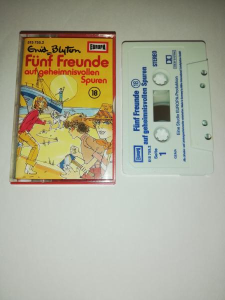 Fünf Freunde Folge 18 auf geheimnisvollen Spuren Weiß mit Blauen Druck 515755.2 Europa(Großes Fenster)
